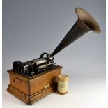 Edison standard model D cylinder phonograph. No. 814507 designed and manufactured for the