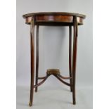 French mahogany and beech oval table with brass mounts, cabriole legs on stretchered base with under