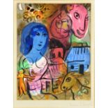 After Mark Chagall, XXe Siècle Homage to Marc Chagall , 1969, lithograph signed with facsimile