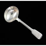 George IV small silver fiddle pattern ladle, by JH London 1834, 21 grms.