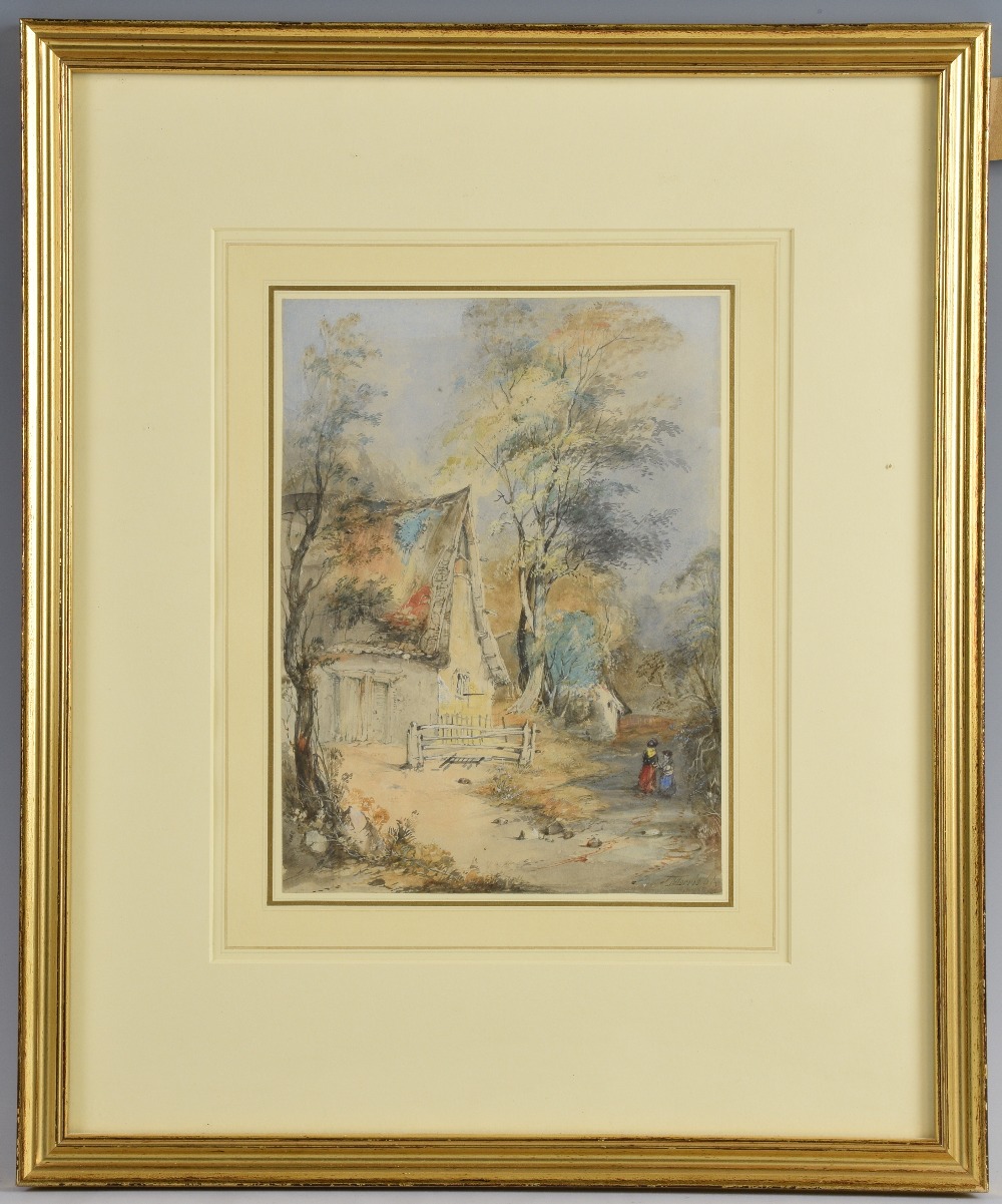 AMENDED DESCRIPTION - J Morris, pair of watercolours Chingford Old Church and Woodland Cottage - Image 5 of 8