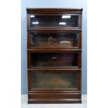 Oak Globe Wernicke four section bookcase - 150 x 88 cm . Overall condition good, no major faults