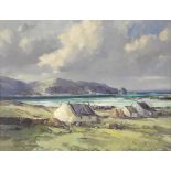 Arthur H. Twells (1921) Towards Loughross Point from Rosbeg, Donegal, oil on canvas, signed, 36cm