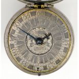 Early 18th century pair cased pocket watch by Thomas Stephens, Leicester, pierced and engraved, with