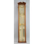 20th Century copy of an Admiral Fitzroy barometer in mahogany case - 102 cm .