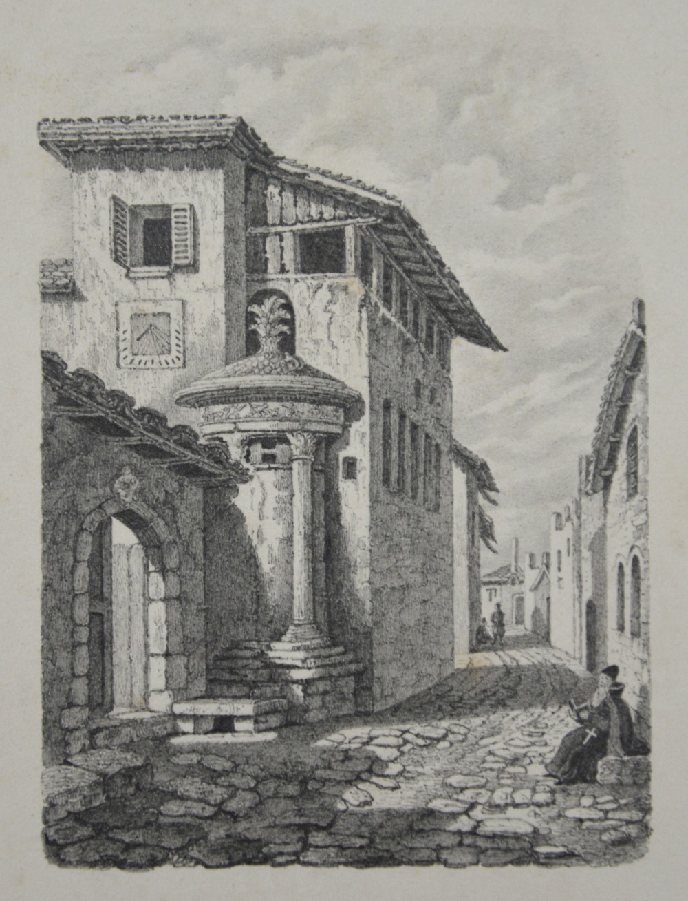 Collection of twenty 19th century Pencil drawings, landscapes architecture and portraits, unknown - Image 16 of 38