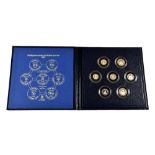 States of Jersey silver coin set,1983 seven sterling silver proof set in presentation case.