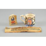 Dame Laura Knight a Burleigh Ware King Edward VIII Coronation Mug, design with jouster and