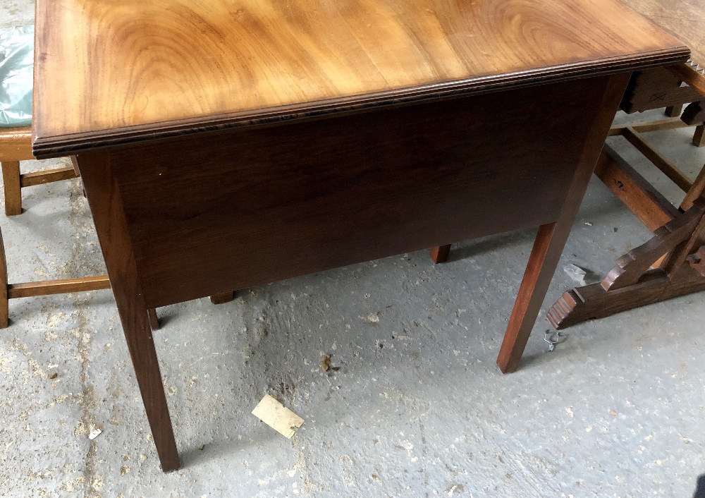 Cotswold School walnut kneehole desk, attributed to Peter Waals, six drawers, with octagonal - Image 3 of 5