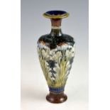 An Art Nouveau Royal Doulton vase Louisa Wakely and Annie Partridge, C 1900, of tapering form