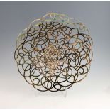 Gabriele de Vecchi, 21st century silver centrepiece, 'Calligramma' with an Arabesque pattern, 23.