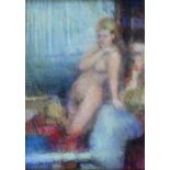 § Mark Rowbotham (British, b.1959). Nude. Pastel, signed MAR and dated 90 lower right. 43 cm x 30cm.