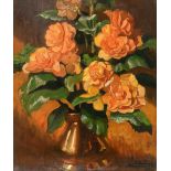 Frank Owen Salisbury (British, 1874-1962), still life of lfowers signed and dated 11. 8.47 oil on