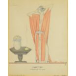 George Lepape (French, 1887-1971), 'Lassitude, Déshabillé, de Beer', framed print from Gazette du