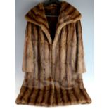 Ladies 3/4 length mink fur coat,.