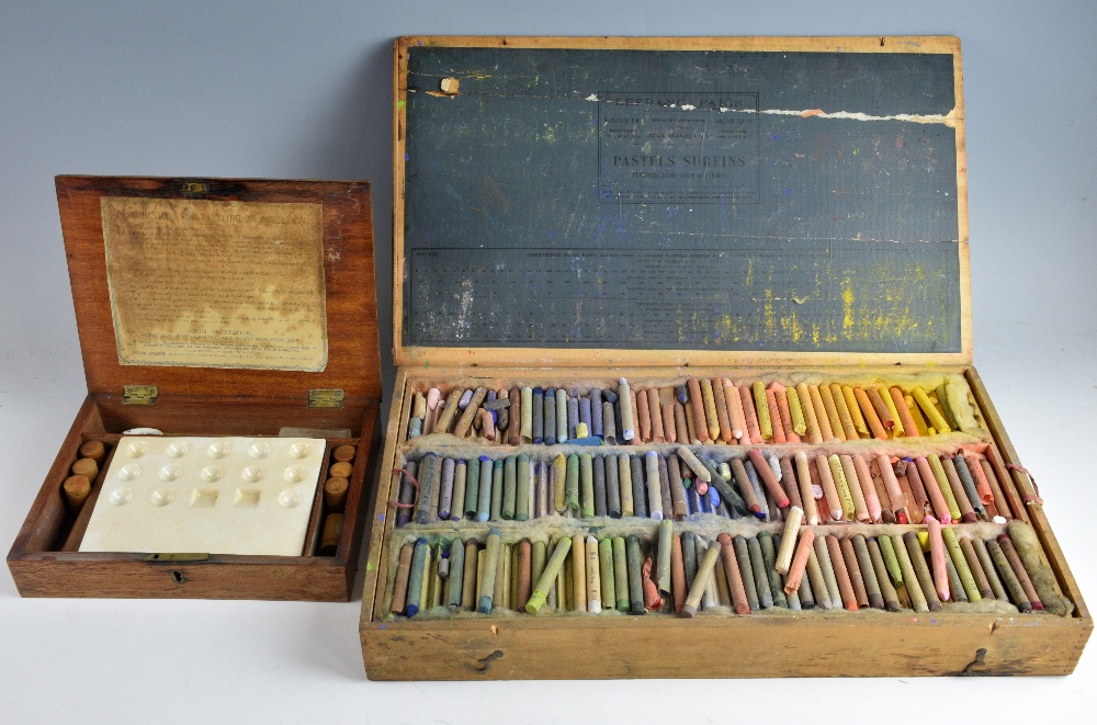 John Mortlock, paintbox with contents for painting on porcelain, together with a Reeves and Sons box - Image 2 of 2