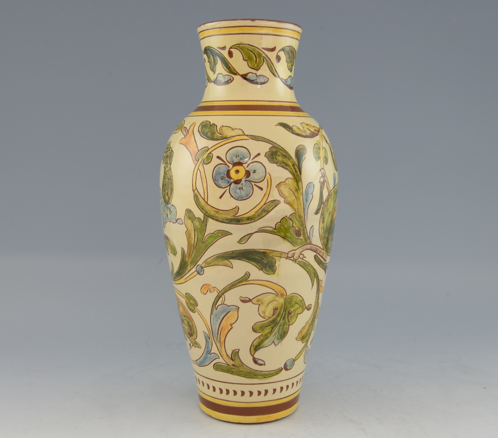 An Aller Vale (Torquay) pottery vase, the body incised and applied with colour washes with a - Image 2 of 5