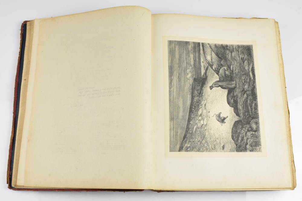 One volume, Dante's Inferno, The Vision of Hell, illustrated Gustaue Dore, Cassell 1866, Maroon - Image 17 of 18