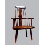 18th century elm country made Windsor chair . Structurally sound, no obvious major faults. See