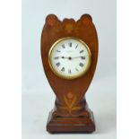 Early 20th century Mahogany mantel clock by T W Long & co Cardiff, 27cm .