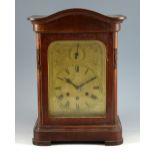 Gustav Becker mantel clock with three train movement and Chime/silent dial n2274311 43cm high .