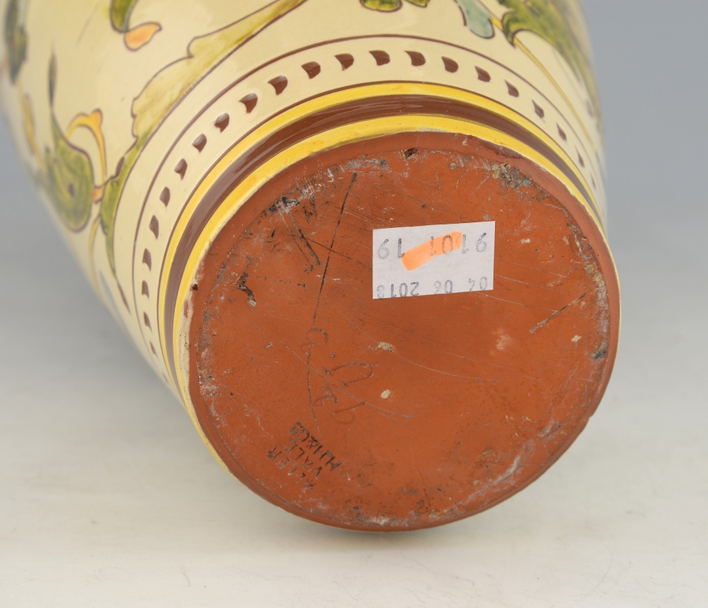 An Aller Vale (Torquay) pottery vase, the body incised and applied with colour washes with a - Image 5 of 5