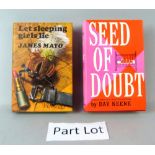 James Mayo, Let Sleeping Girls Lie, pub Heinemann (1965), Day Keene, Seed of Doubt, pub WH Allen (