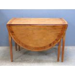 19th century mahogany drop leaf dining table on square legs 105cm x 108cm
