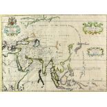A New Map of Ancient Asia, Edward Wells (1667 - 1727) Coloured map of the Asian Continent. Printed