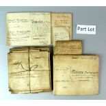 Collection of 18th and early 19th century indentures and other paperwork .