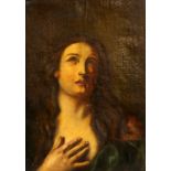 After Guido Reni. ‘The Penitent Magdalene’. Oil on canvas, with monogrammed signature lower right.