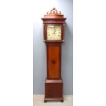 18th Century mahogany 8 day longcase clock by Summerhayes of Ilminster, painted dial with subsidiary