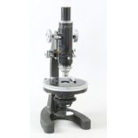 Mid 20th Century microscope by Cooke, Troughton & Sims, York, England, 23cm, in fitted case with