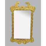 19th Century gilt framed wall mirror - 90 x 50 cm