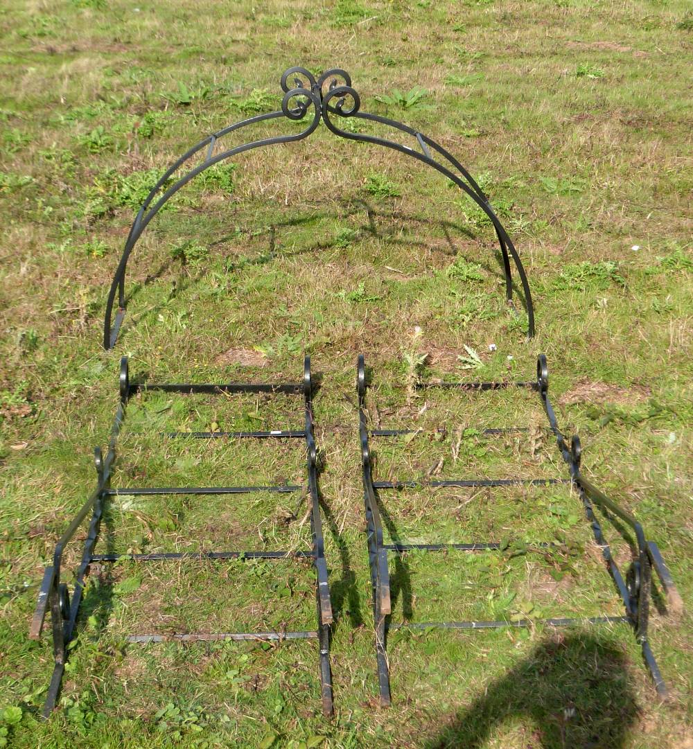 Pair of modern wrought iron garden arches, 265cm high, - Image 2 of 2