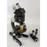 20th century binocular microscope, by W Watson & Son Ltd, 313 High Street, Holborn, London, no.
