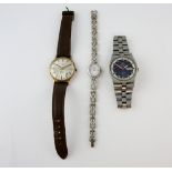 Tissot gentleman's PR 516 GL bracelet watch. Stainless steel case. Signed automatic calibre 794.