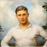 § Gerald Fenwick Metcalfe (British, 1871-1953), portrait of Lieutenant Eric Elsdale Molson, half