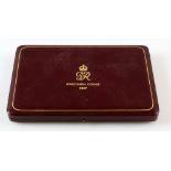 George VI Specimen Coin Set, 1937, fifteen coins in red leather case.