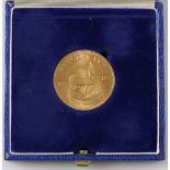 22ct gold, Krugerrand 1985.