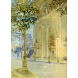 Alexander Maclean RBA (British, 1867-1940). 'Bush House London-Kingsway side', watercolour,
