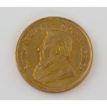 22ct gold Krugerrand 1974 .