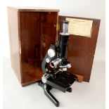 20th century microscope, by W Watson & Son Ltd, London, 'The Service II', no. 110745, in fitted