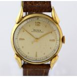 Vintage Doxa antimagnetic gold watch, with seconds hand, Swiss marks for 14 ct gold . gross weight