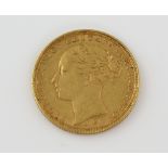 Victorian gold sovereign 1886.