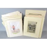 1930s and later sporting prints mostly Rugby, various artists approx 50 many taken from The