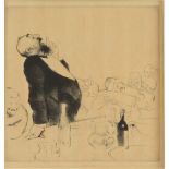 Edmund Blampied (British, 1886-1966). 'The Speech of the Evening', 1931 Drypoint etching, 35cm x