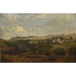 Allan Macdougall (Scottish). Auchenheath on the Nethan, Scotland, oil on canvas in heavy gilt frame,