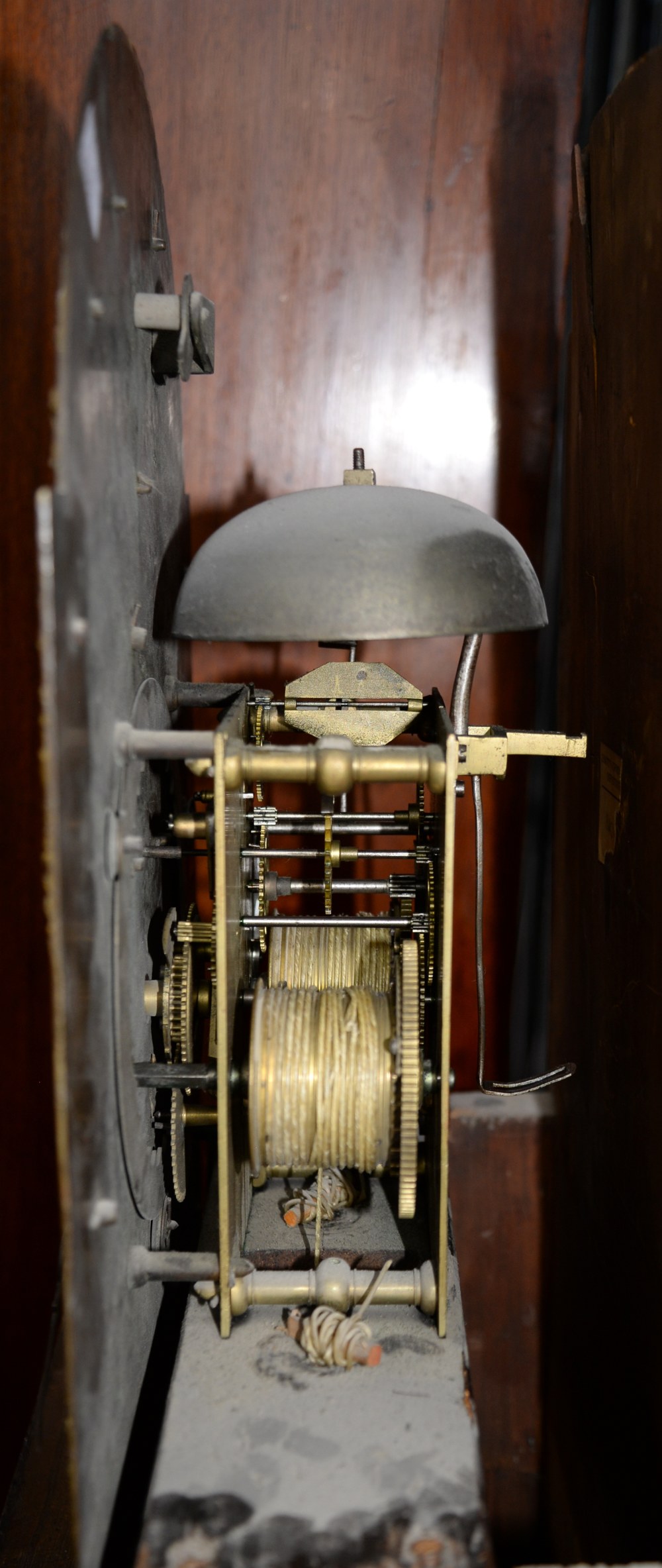 18th century eight day long case clock by W Gregg James, brass dial with subsidiary second, minute - Image 4 of 4