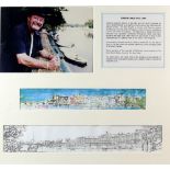 Gordon Craig montage with details about the artist including a biographical note and photograph of